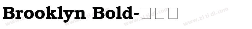 Brooklyn Bold字体转换